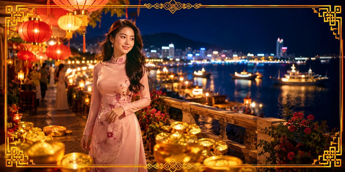 Khung cảnh đêm tại Vũng Tàu với người dùng tham gia cá cược casino và theo dõi giải thưởng trực tiếp